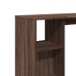vidaXL Τραπέζι Κονσόλα με Ράφι Καφέ Δρυς 124x46x103,5εκ. Επεξεργ. Ξύλο