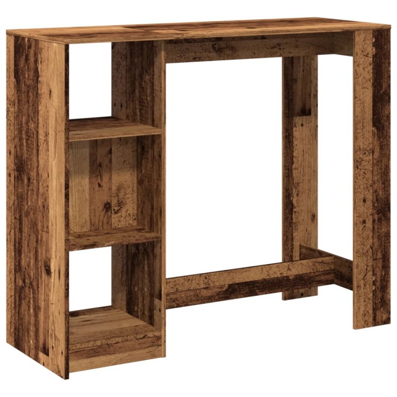 vidaXL Τραπέζι Μπαρ με Ράγες 124x46x103,5 εκ. Επεξεργ. Ξύλο