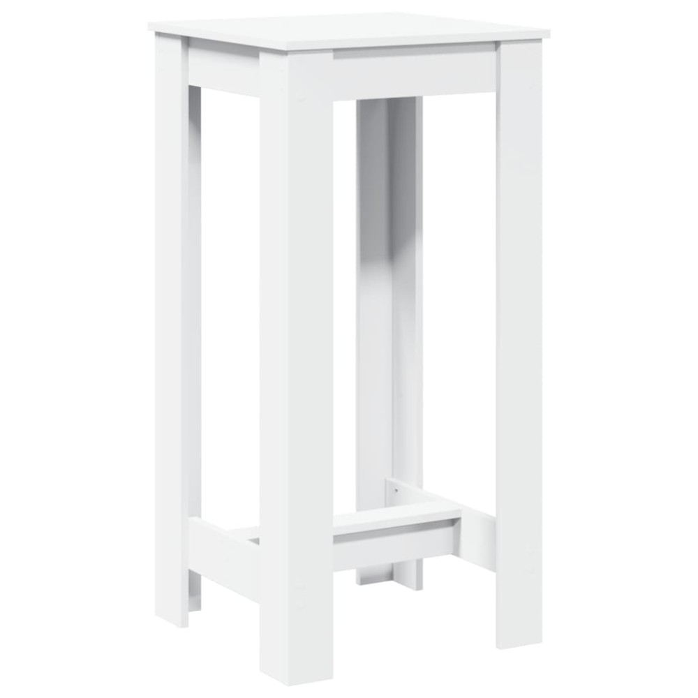 vidaXL Τραπέζι Μπαρ Λευκό 51x50x103,5 εκ. Επεξ. Ξύλο