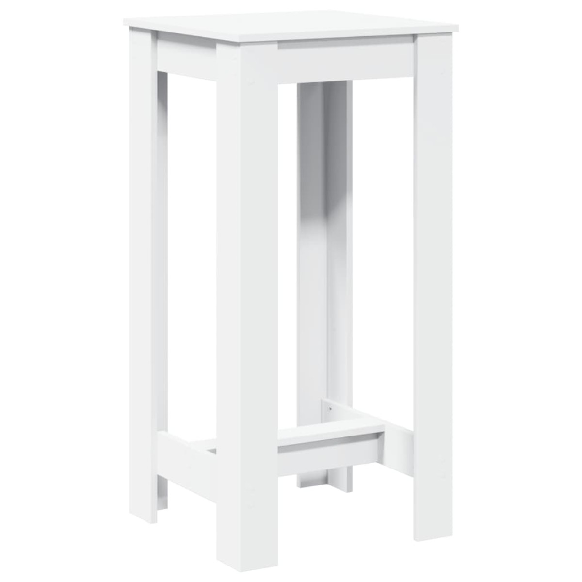 vidaXL Τραπέζι Μπαρ Λευκό 51x50x103,5 εκ. Επεξ. Ξύλο
