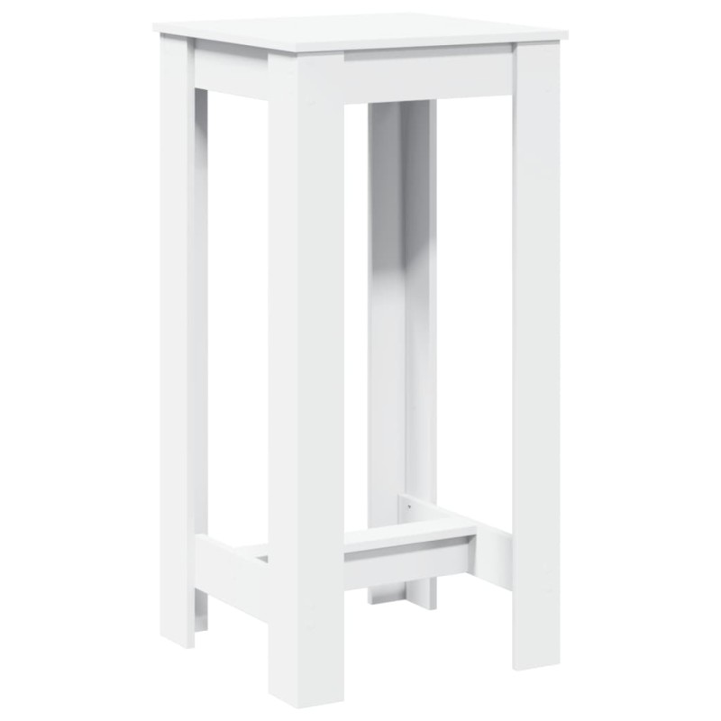 vidaXL Τραπέζι Μπαρ Λευκό 51x50x103,5 εκ. Επεξ. Ξύλο