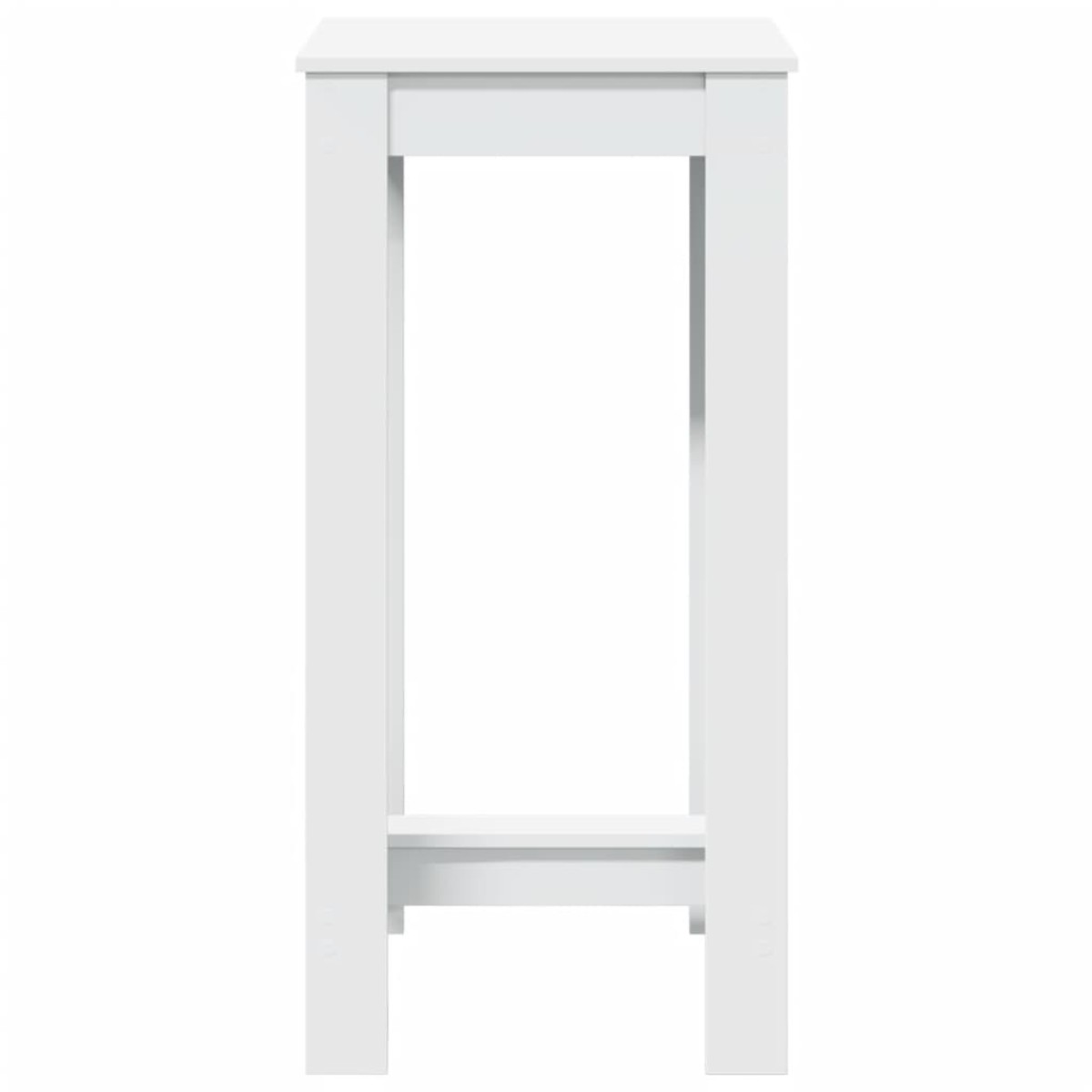 vidaXL Τραπέζι Μπαρ Λευκό 51x50x103,5 εκ. Επεξ. Ξύλο