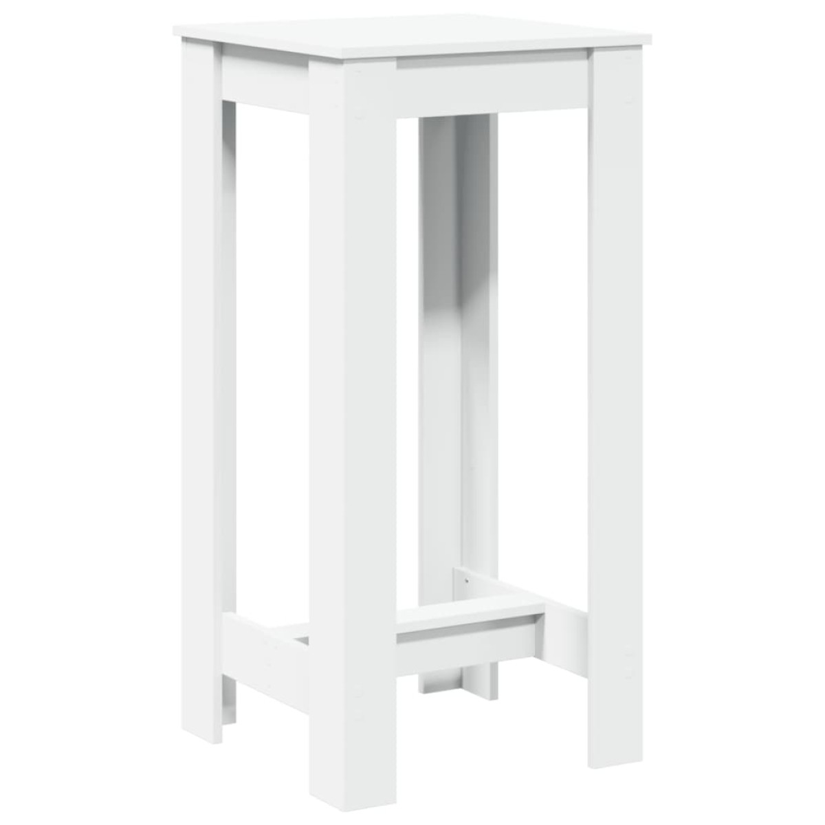 vidaXL Τραπέζι Μπαρ Λευκό 51x50x103,5 εκ. Επεξ. Ξύλο
