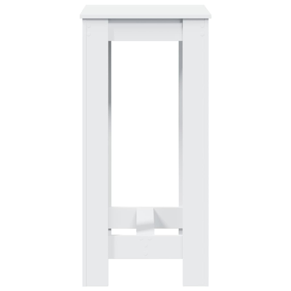 vidaXL Τραπέζι Μπαρ Λευκό 51x50x103,5 εκ. Επεξ. Ξύλο