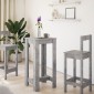vidaXL Τραπέζι Μπαρ Γκρι Σκυροδέματος 51x50x103,5 εκ. Επεξ. Ξύλο