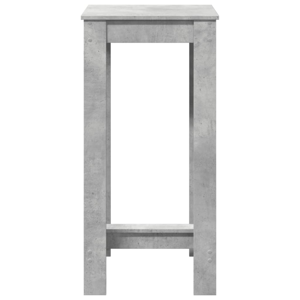 vidaXL Τραπέζι Μπαρ Γκρι Σκυροδέματος 51x50x103,5 εκ. Επεξ. Ξύλο
