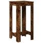 vidaXL Τραπέζι Μπαρ Καπνιστή Δρυς 51x50x103,5 εκ. Επεξ. Ξύλο