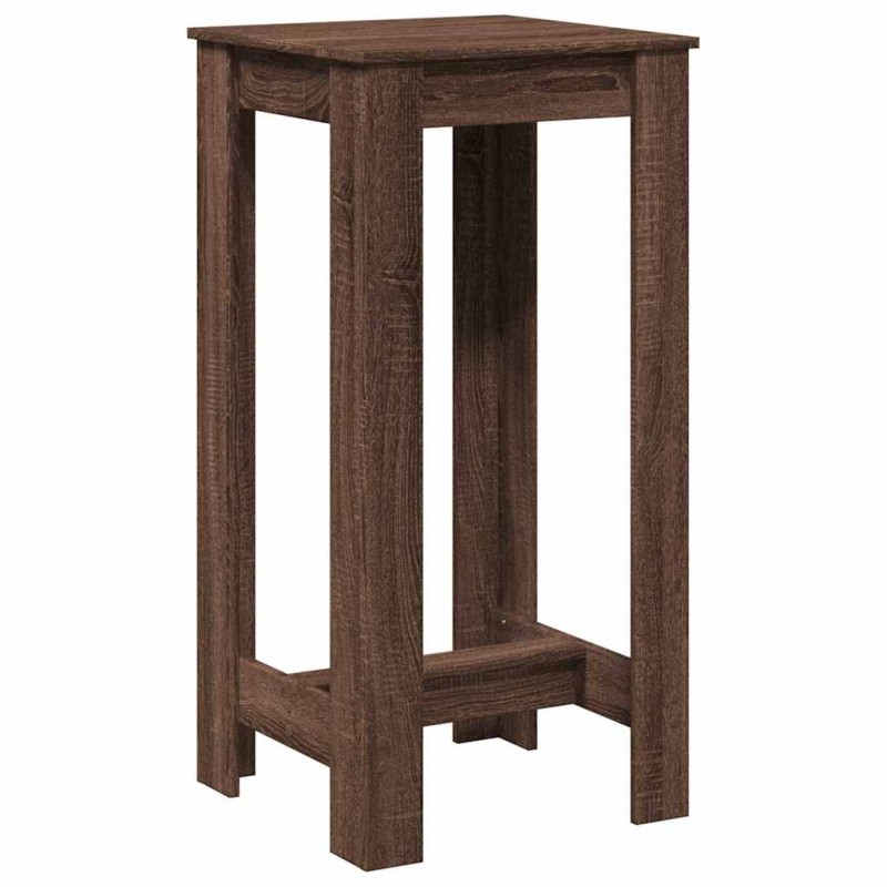 vidaXL Τραπέζι Μπαρ Καφέ Δρυς 51x50x103,5 εκ. Επεξ. Ξύλο