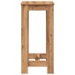 vidaXL Τραπέζι Μπαρ Αρτισιανή Δρυς 51x50x103,5 εκ. Επεξ. Ξύλο