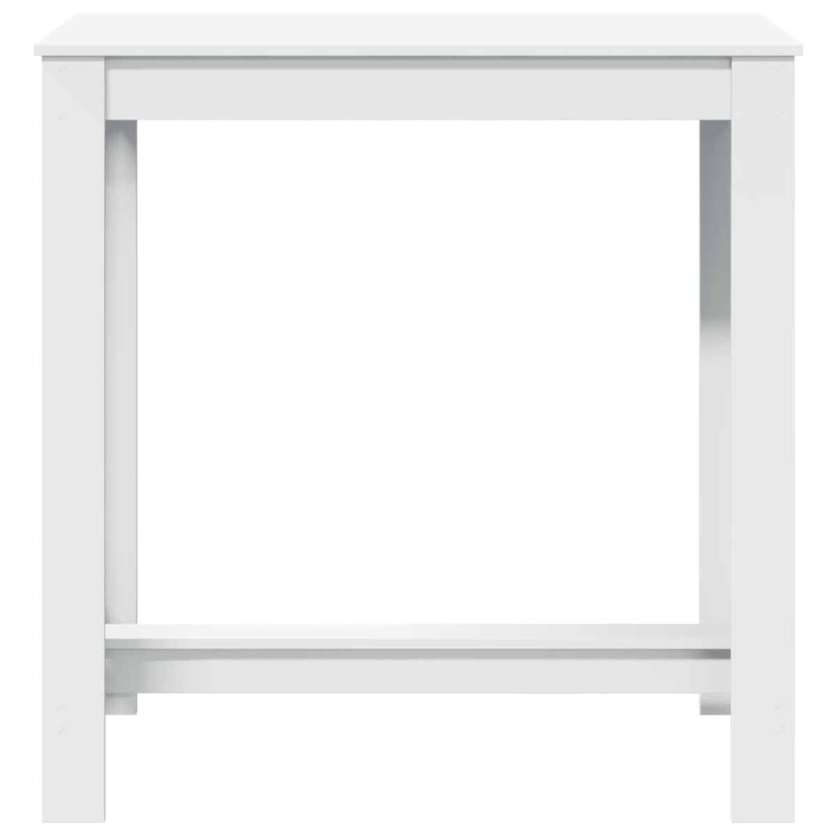 vidaXL Τραπέζι Μπαρ Λευκό 102x50x103,5εκ. Επεξεργ. Ξύλο