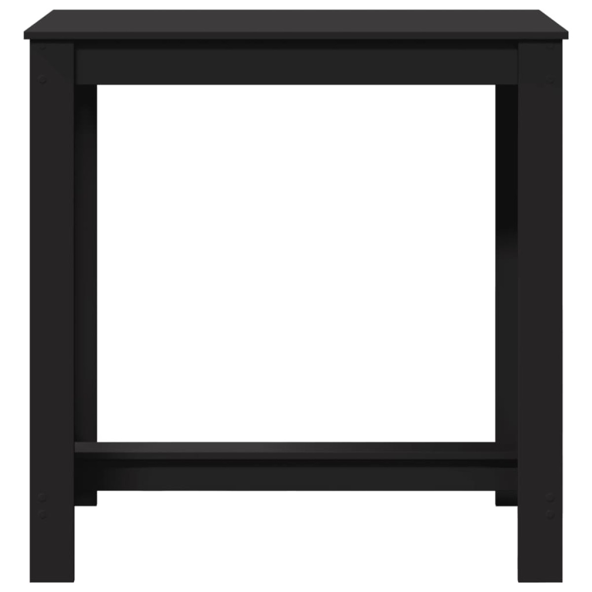 vidaXL Τραπέζι Μπαρ Μαύρο 102x50x103,5εκ. Επεξεργ. Ξύλο