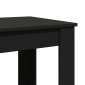 vidaXL Τραπέζι Μπαρ Μαύρο 102x50x103,5εκ. Επεξεργ. Ξύλο