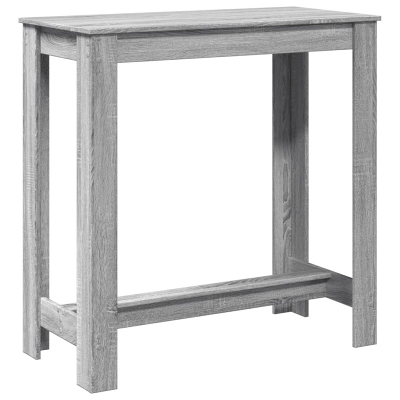 vidaXL Τραπέζι Μπαρ Γκρι Sonoma 102x50x103,5εκ. Επεξεργ. Ξύλο