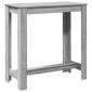 vidaXL Τραπέζι Μπαρ Γκρι Sonoma 102x50x103,5εκ. Επεξεργ. Ξύλο