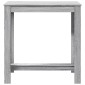 vidaXL Τραπέζι Μπαρ Γκρι Sonoma 102x50x103,5εκ. Επεξεργ. Ξύλο