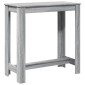 vidaXL Τραπέζι Μπαρ Γκρι Sonoma 102x50x103,5εκ. Επεξεργ. Ξύλο