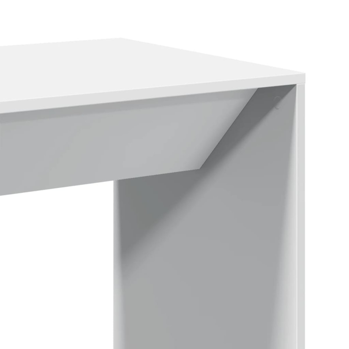 vidaXL Τραπέζι Μπαρ Λευκό 51x50x103,5 εκ. Επεξ. Ξύλο