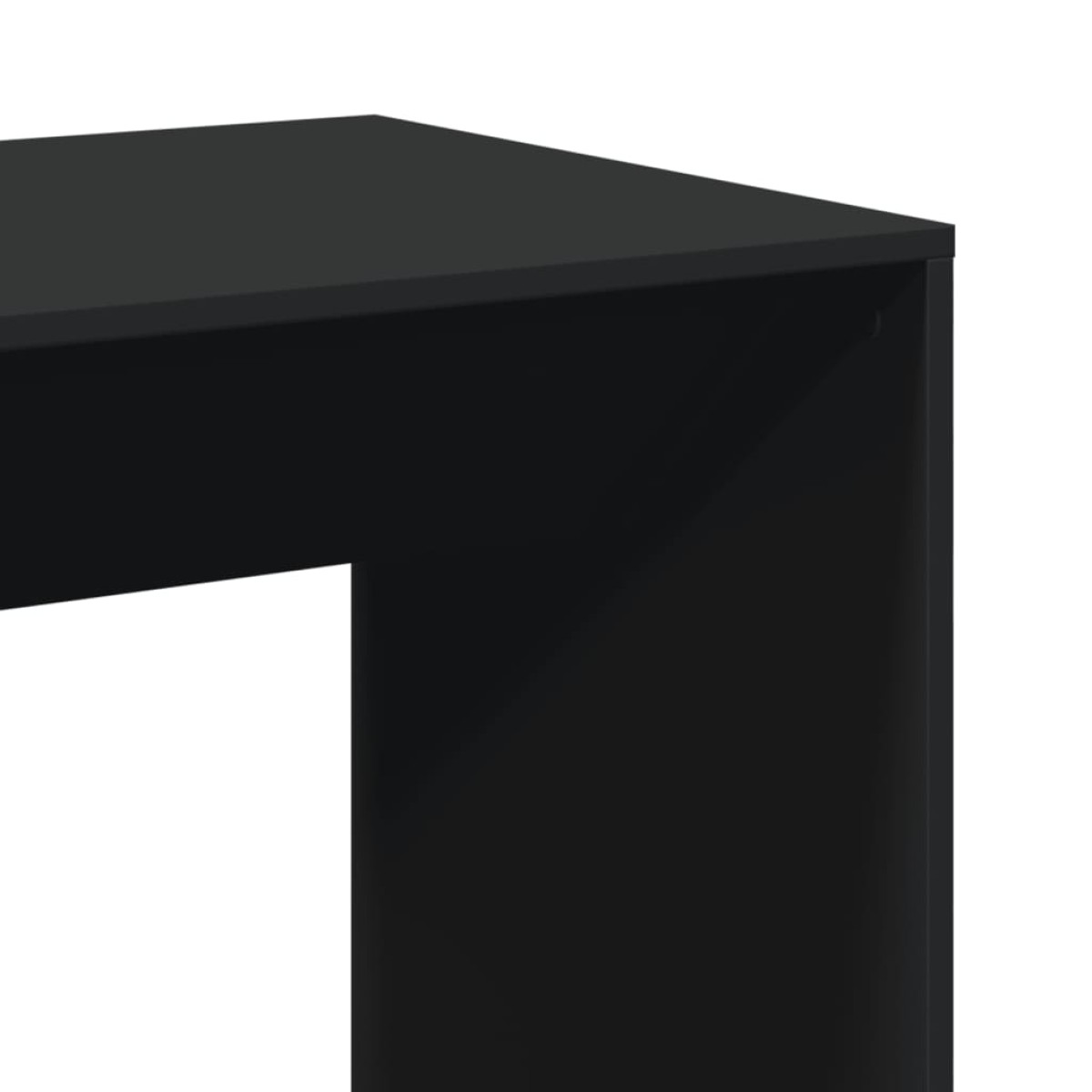 vidaXL Τραπέζι Μπαρ Μαύρο 51x50x103,5 εκ. Επεξ. Ξύλο
