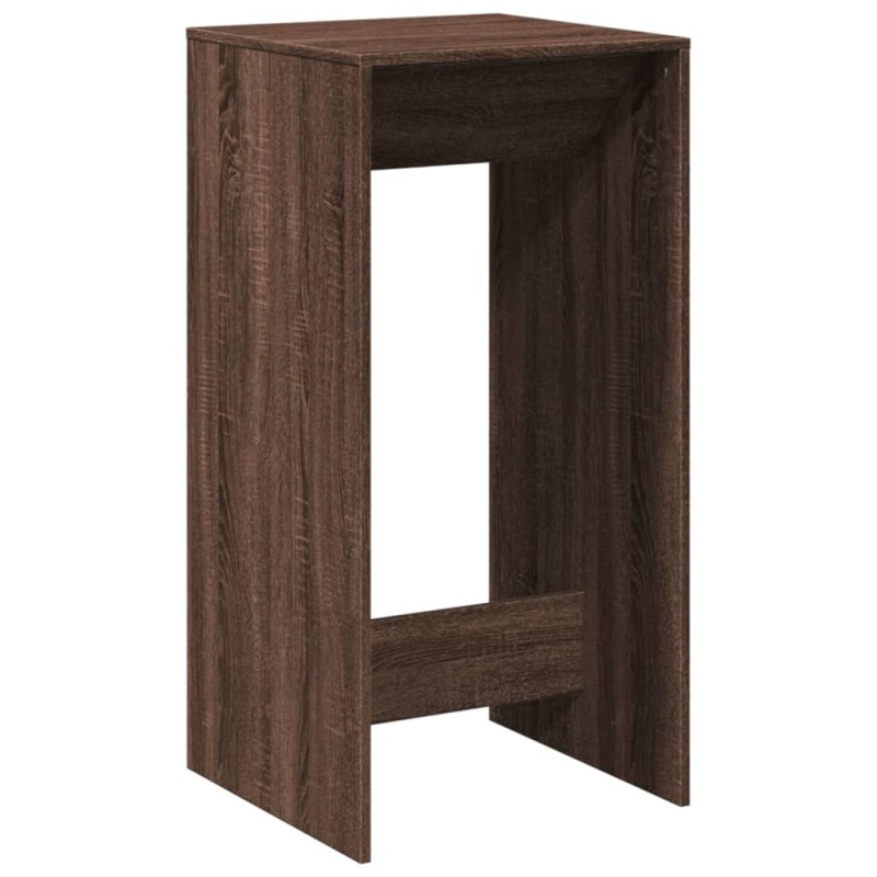 vidaXL Τραπέζι Μπαρ Καφέ Δρυς 51x50x103,5 εκ. Επεξ. Ξύλο