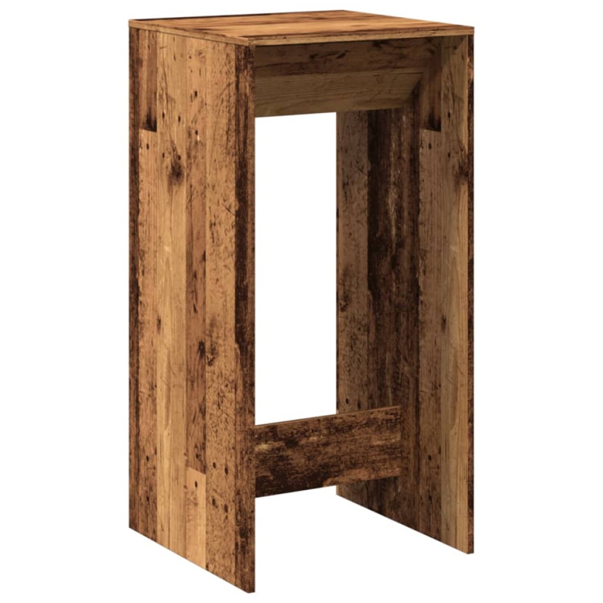 vidaXL Τραπέζι Μπαρ Όψη Παλαιού Ξύλου 51x50x103,5 εκ. Επεξ. Ξύλο