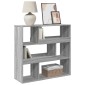 vidaXL Βιβλιοθήκη/Διαχωριστικό Χώρου Γκρι Sonoma 100x33x94,5 εκ.
