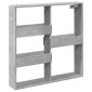 vidaXL Ντουλάπι Τοίχου Γκρι Σκυρ. 80x15x80 εκ. Επεξεργασμένο Ξύλο