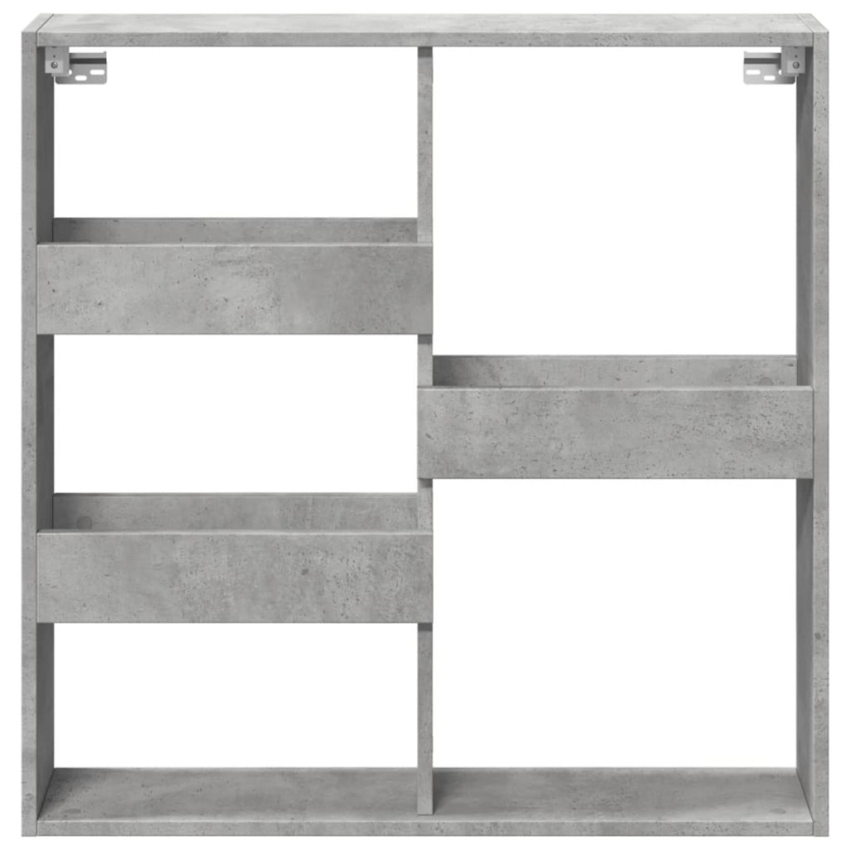 vidaXL Ντουλάπι Τοίχου Γκρι Σκυρ. 80x15x80 εκ. Επεξεργασμένο Ξύλο