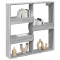 vidaXL Ντουλάπι Τοίχου Γκρι Sonoma 80x15x80 εκ. Επεξεργασμένο Ξύλο