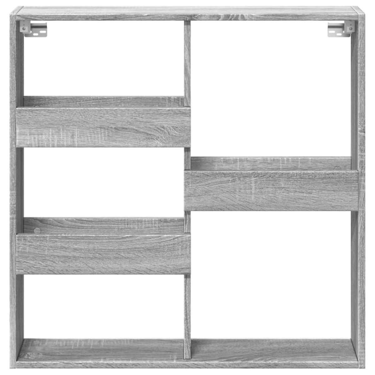 vidaXL Ντουλάπι Τοίχου Γκρι Sonoma 80x15x80 εκ. Επεξεργασμένο Ξύλο