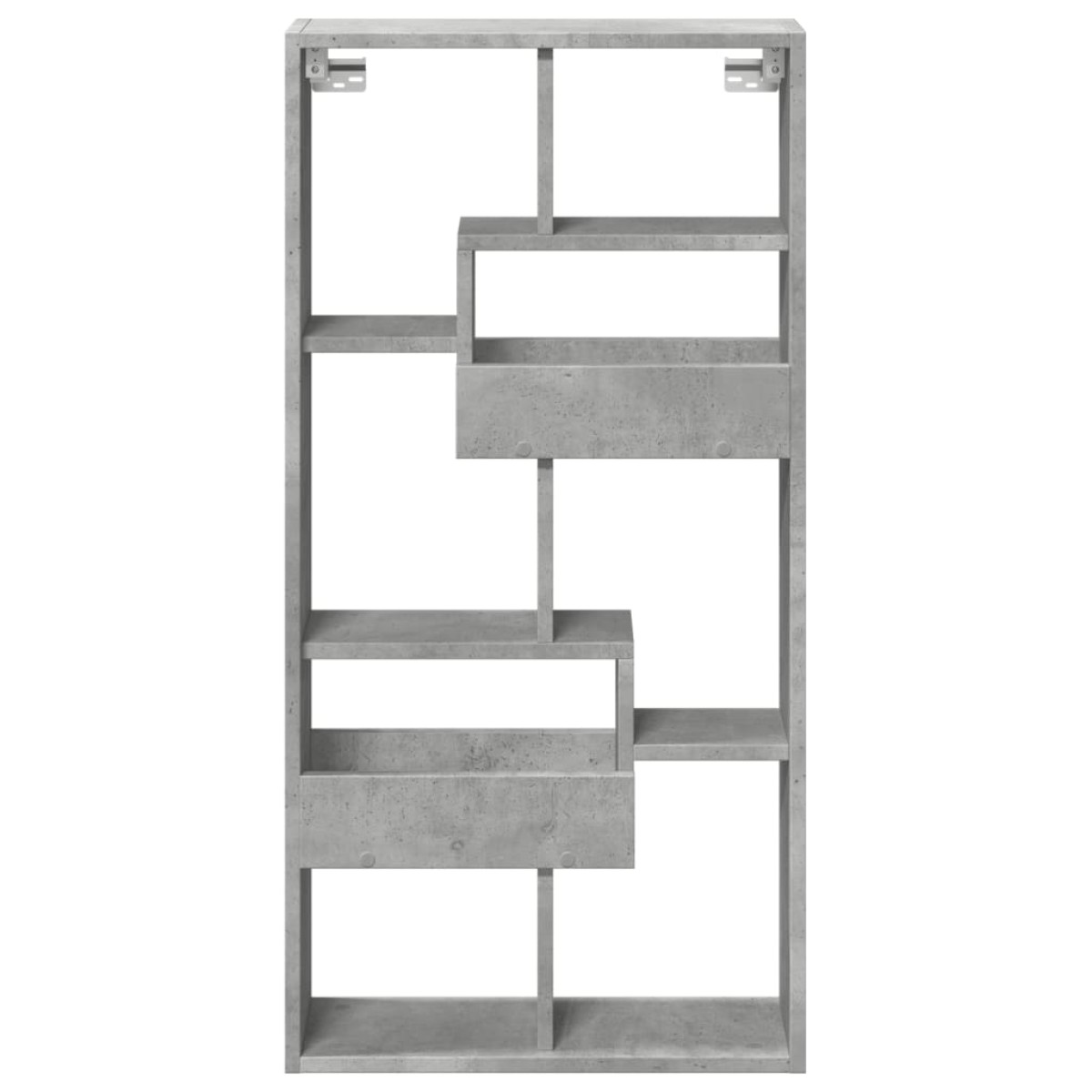vidaXL Ντουλάπι Τοίχου Γκρι Σκυρ. 50x15x100 εκ. Επεξεργασμένο Ξύλο