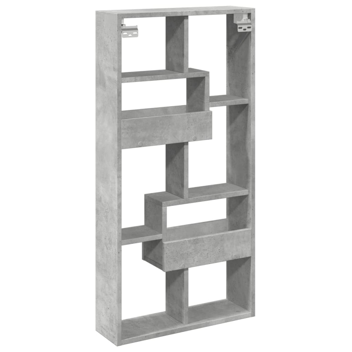 vidaXL Ντουλάπι Τοίχου Γκρι Σκυρ. 50x15x100 εκ. Επεξεργασμένο Ξύλο