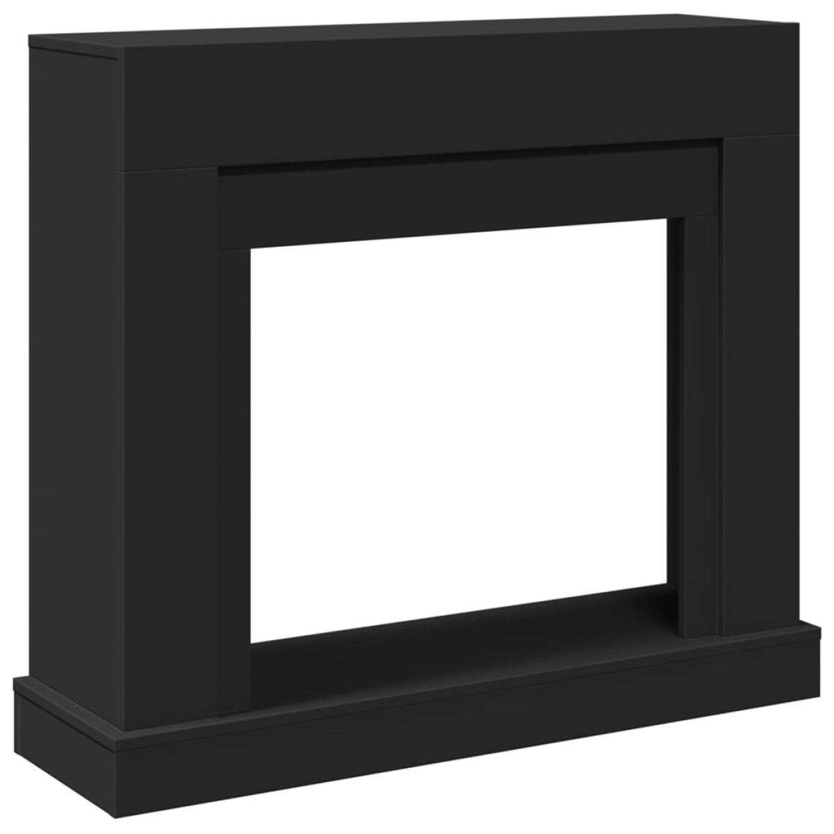 vidaXL Πλαίσιο Τζακιού Μαύρο 100x30x87,5 εκ. από Επεξ. Ξύλο
