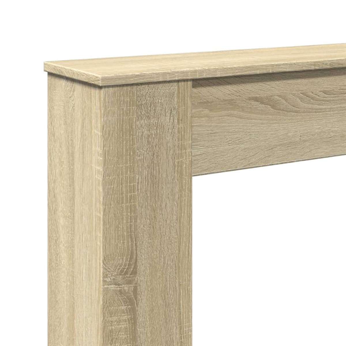 vidaXL Πλαίσιο Τζακιού Sonoma Δρυς 100x20x100 εκ. από Επεξ. Ξύλο
