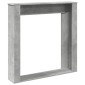 vidaXL Πλαίσιο Τζακιού Γκρι Σκυρ. 100x20x100 εκ. από Επεξ. Ξύλο