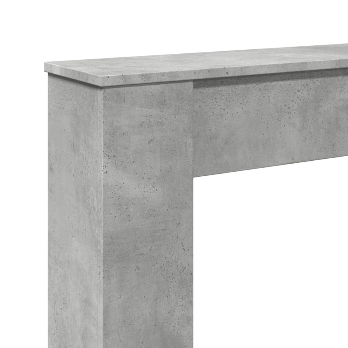 vidaXL Πλαίσιο Τζακιού Γκρι Σκυρ. 100x20x100 εκ. από Επεξ. Ξύλο