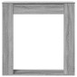 vidaXL Πλαίσιο Τζακιού Γκρι Sonoma 100x20x100 εκ. από Επεξ. Ξύλο