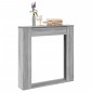 vidaXL Πλαίσιο Τζακιού Γκρι Sonoma 100x20x100 εκ. από Επεξ. Ξύλο