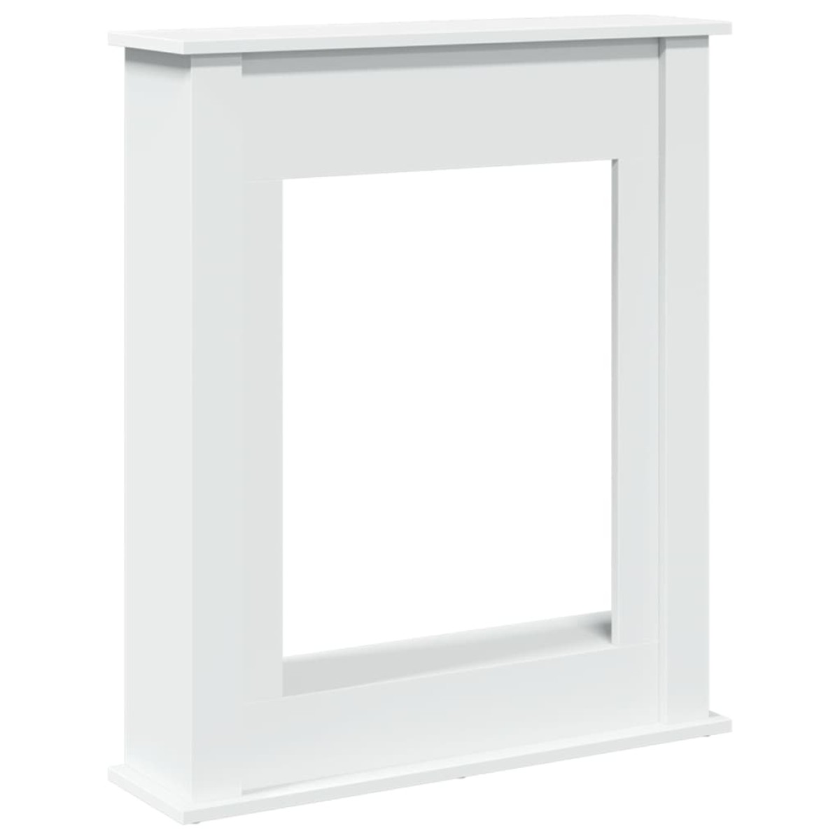 vidaXL Πλαίσιο Τζακιού Λευκό 75x20x87,5 εκ. από Επεξ. Ξύλο
