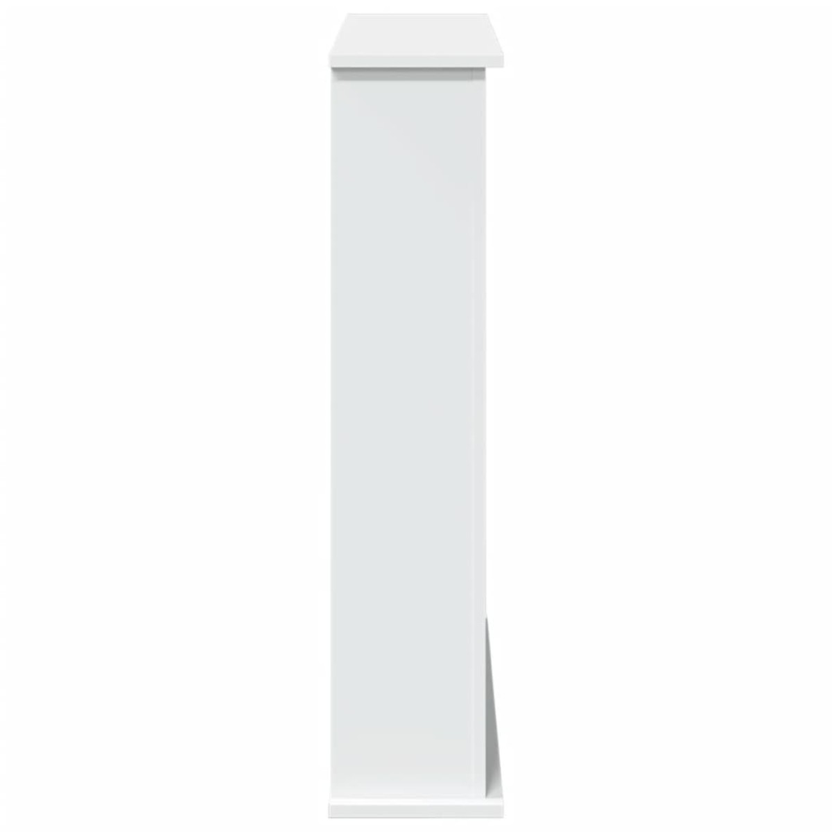 vidaXL Πλαίσιο Τζακιού Λευκό 75x20x87,5 εκ. από Επεξ. Ξύλο
