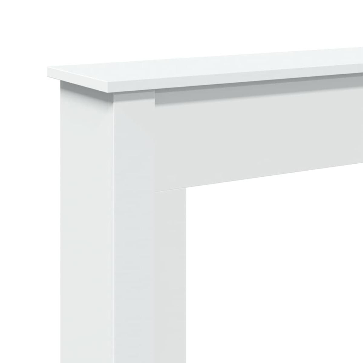 vidaXL Πλαίσιο Τζακιού Λευκό 75x20x87,5 εκ. από Επεξ. Ξύλο