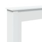 vidaXL Πλαίσιο Τζακιού Λευκό 75x20x87,5 εκ. από Επεξ. Ξύλο