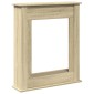 vidaXL Πλαίσιο Τζακιού Sonoma Δρυς 75x20x87,5 εκ. από Επεξ. Ξύλο