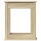 vidaXL Πλαίσιο Τζακιού Sonoma Δρυς 75x20x87,5 εκ. από Επεξ. Ξύλο