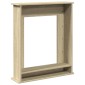 vidaXL Πλαίσιο Τζακιού Sonoma Δρυς 75x20x87,5 εκ. από Επεξ. Ξύλο