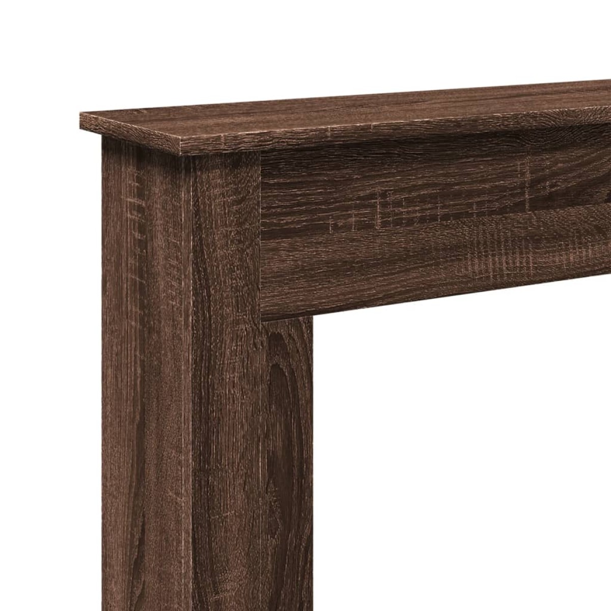 vidaXL Πλαίσιο Τζακιού Καφέ Δρυς 75x20x87,5 εκ. από Επεξ. Ξύλο