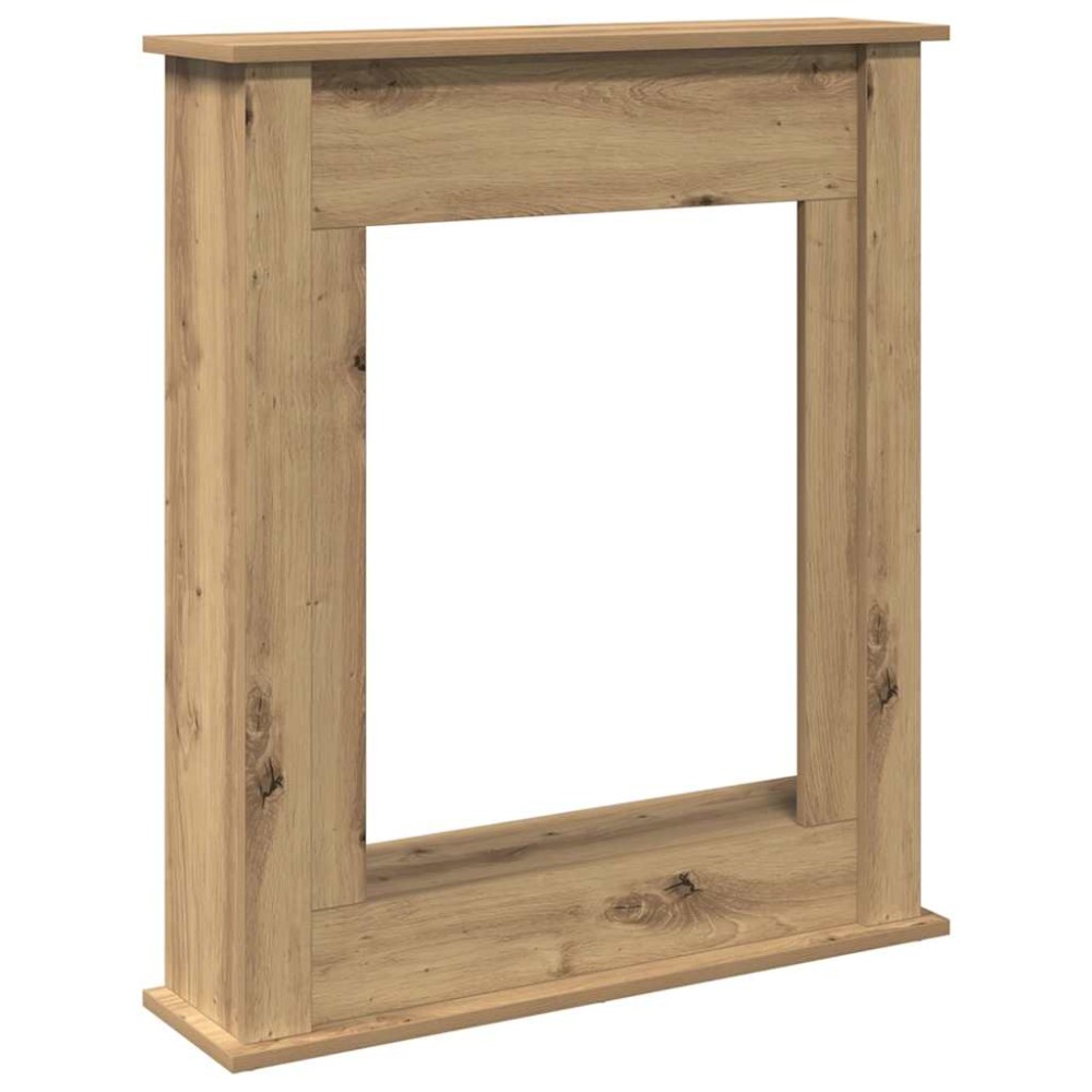 vidaXL Πλαίσιο Τζακιού Αρτισιανή Δρυς 75x20x87,5 εκ. από Επεξ. Ξύλο