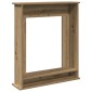 vidaXL Πλαίσιο Τζακιού Αρτισιανή Δρυς 75x20x87,5 εκ. από Επεξ. Ξύλο