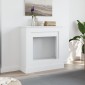 vidaXL Πλαίσιο Τζακιού Λευκό 90x30x90 εκ. από Επεξ. Ξύλο
