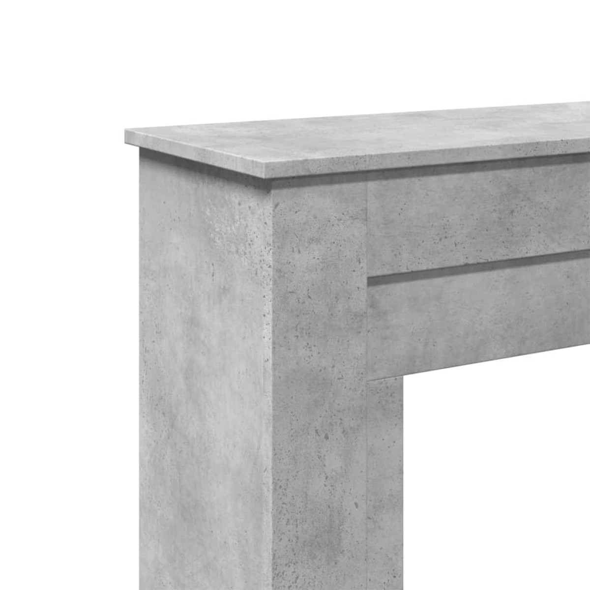 vidaXL Πλαίσιο Τζακιού Γκρι Σκυρ. 90x30x90 εκ. από Επεξ. Ξύλο