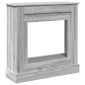 vidaXL Πλαίσιο Τζακιού Γκρι Sonoma 90x30x90 εκ. από Επεξ. Ξύλο